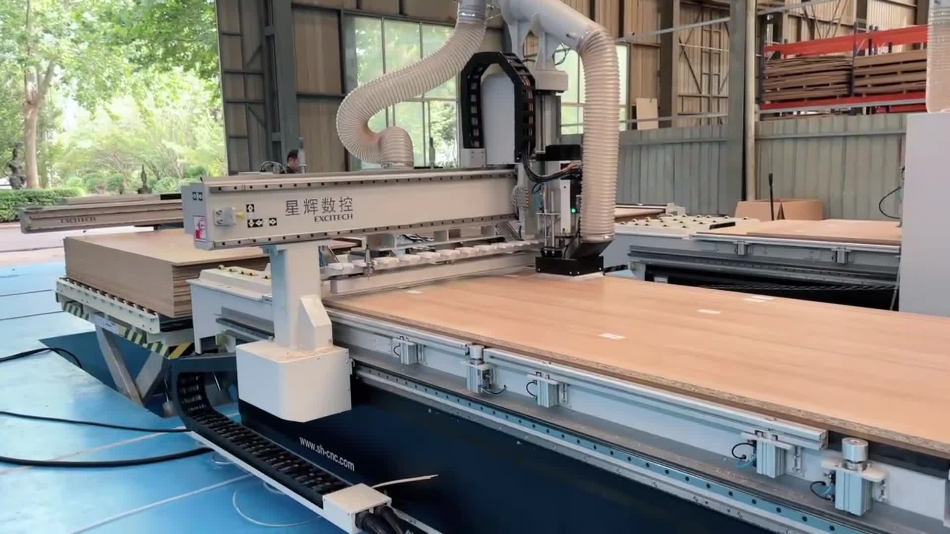 Upplev det dammfria skärbearbetningscentret och bygg din möbelfabrik!
